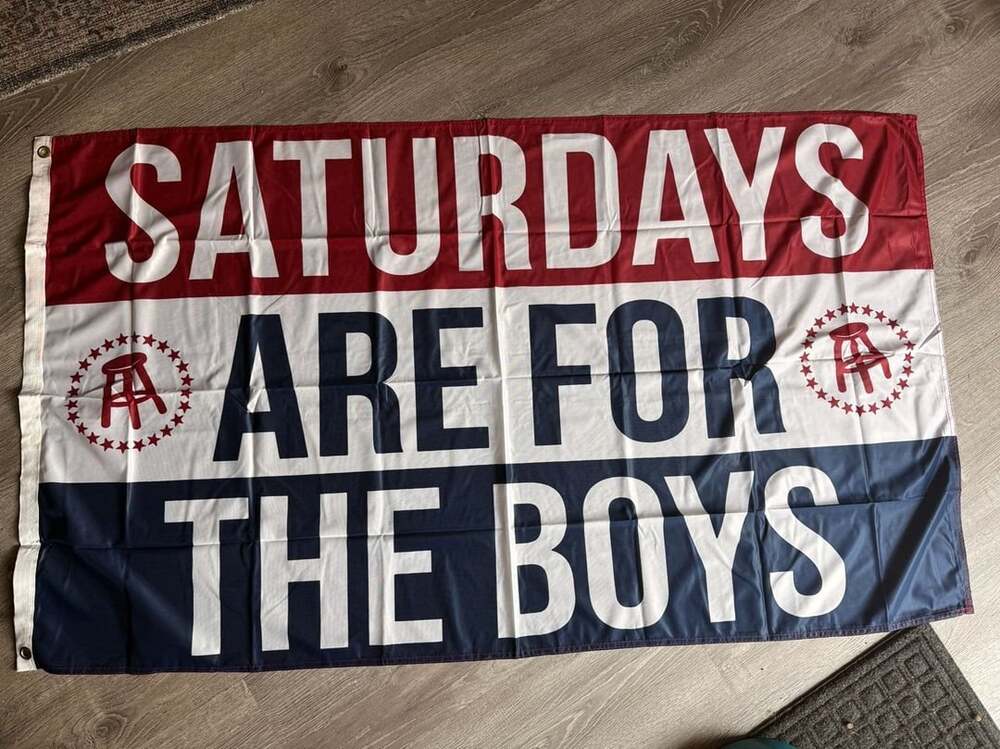 Barstool Sports Saturdays Are For The Boys Flag 3x5